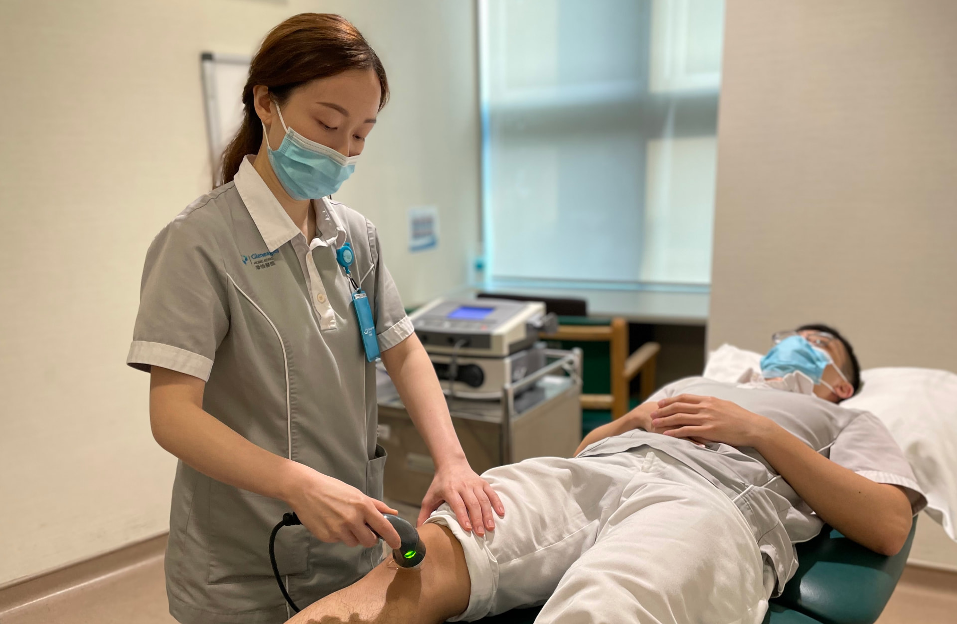 Physical therapy session in a modern Flushing clinic